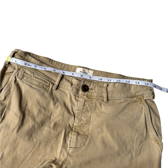Marine Layer Mens Khaki Tan Slim Fit Casual Chino Pants Size 32x30 - Picture 5 of 8